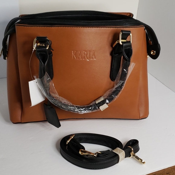 KARIA COLLECTION HANDBAG BOSTON BROWN. - Picture 14 of 16